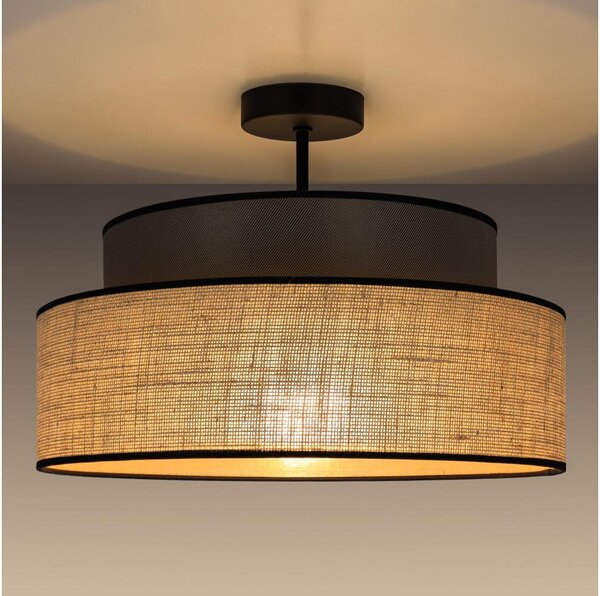 Přisazený lustr BOHO 1xE27/60W/230V pr. 40 cm hnědá/béžová