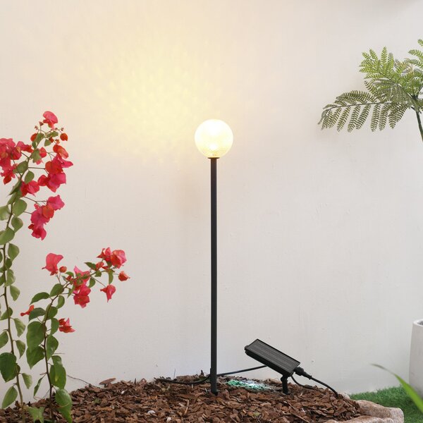 Venkovní svítidla Lindby, Brindley, Černá, Hliník, Moderní