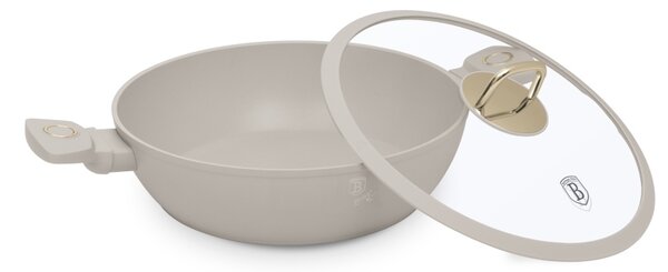 Pánev s titanovým povrchem a poklicí 28 cm Sahara Collection