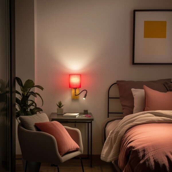 Brilagi - LED Nástěnná lampa NUBILA WOOD 1xE27/25W/230V + LED/3W dub/růžová