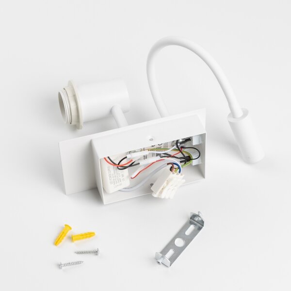 Brilagi - LED Flexibilní nástěnná lampa NUBILA 1xE27/25W/230V + LED/3W bílá