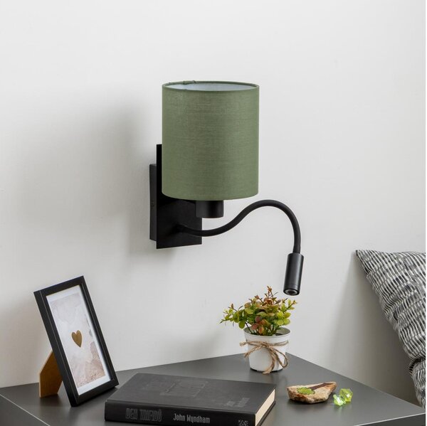 Brilagi - LED Nástěnná lampa NUBILA 1xE27/25W/230V + LED/3W černá/zelená