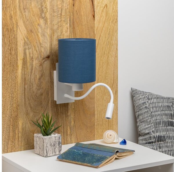 Brilagi - LED Nástěnná lampa NUBILA 1xE27/25W/230V+ LED/3W bílá/tmavě modrá
