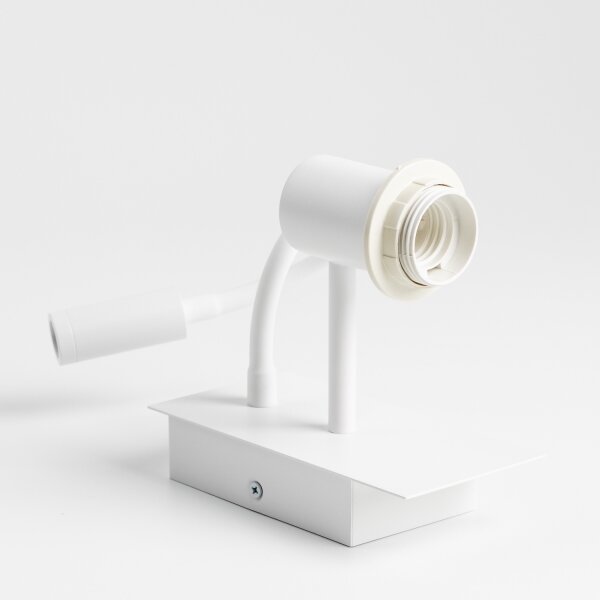 Brilagi - LED Flexibilní nástěnná lampa NUBILA 1xE27/25W/230V + LED/3W bílá