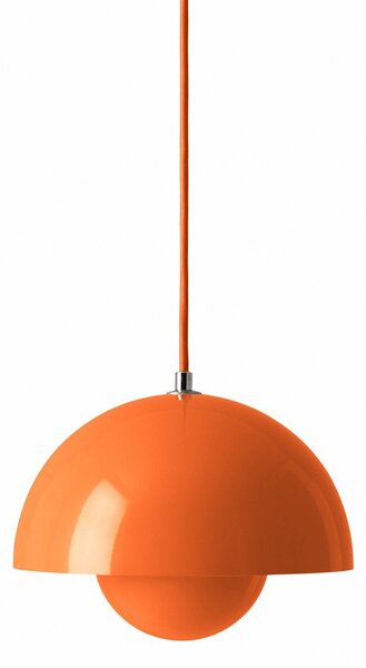 Závěsná svítidlo &Tradition, Flowerpot VP1, stmívatelné, Oranžová, Obývací pokoj, Kov, Design