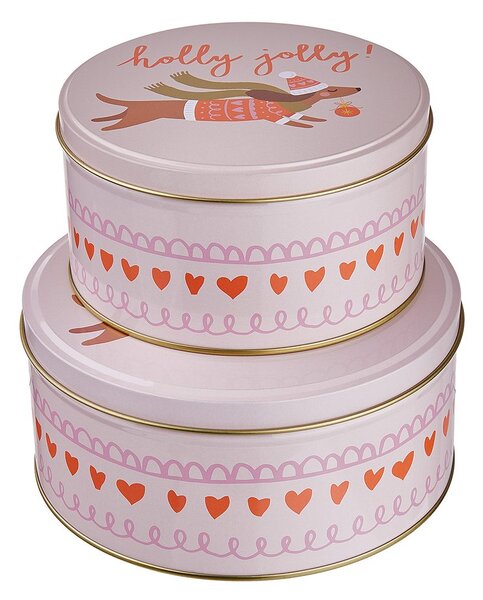 COOKIE JAR Dóza kulatá jezevčík 13,5 cm