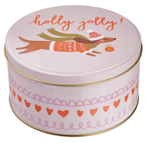 COOKIE JAR Dóza kulatá jezevčík 13,5 cm