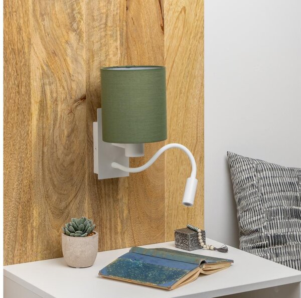 Brilagi - LED Nástěnná lampa NUBILA 1xE27/25W/230V + LED/3W bílá/zelená