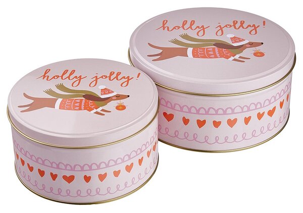 COOKIE JAR Dóza kulatá jezevčík 13,5 cm