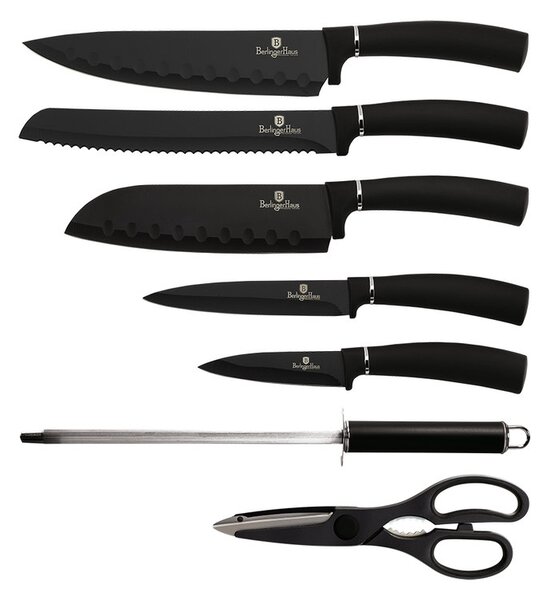 Sada nožů ve stojanu 8 ks Matte Black Collection