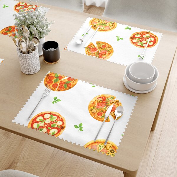 Goldea prostírání na stůl teflonové - lahodná pizza - sada 2ks 30 x 40 cm