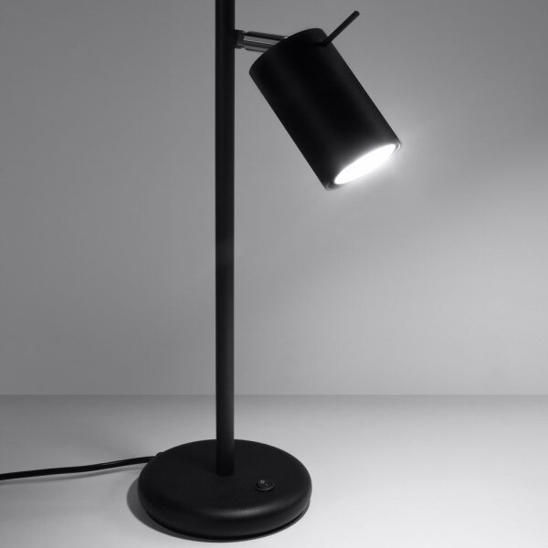 Sollux SL.1091 - Stolní lampa RING 1xGU10/10W/230V černá
