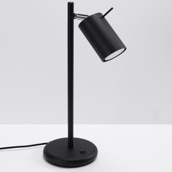 Sollux SL.1091 - Stolní lampa RING 1xGU10/10W/230V černá