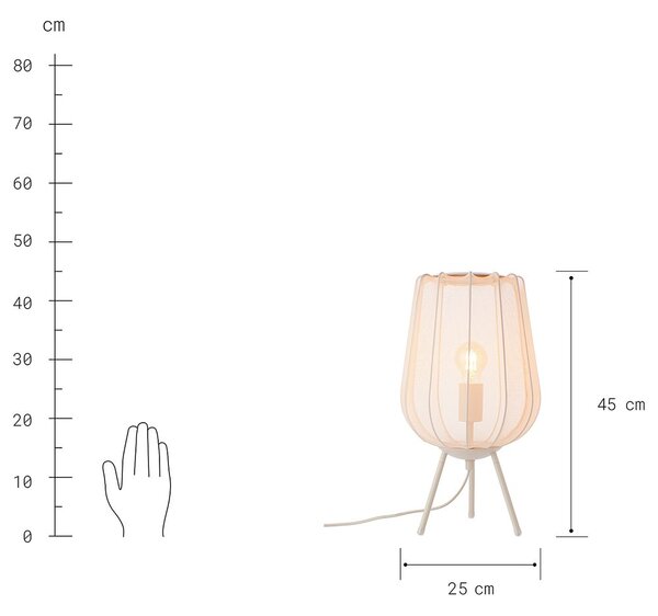 AMAL Stolní lampa 45 cm - béžová