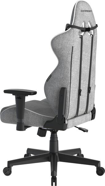 Herní židle DXRacer GLADIATOR šedo-bílá, látková