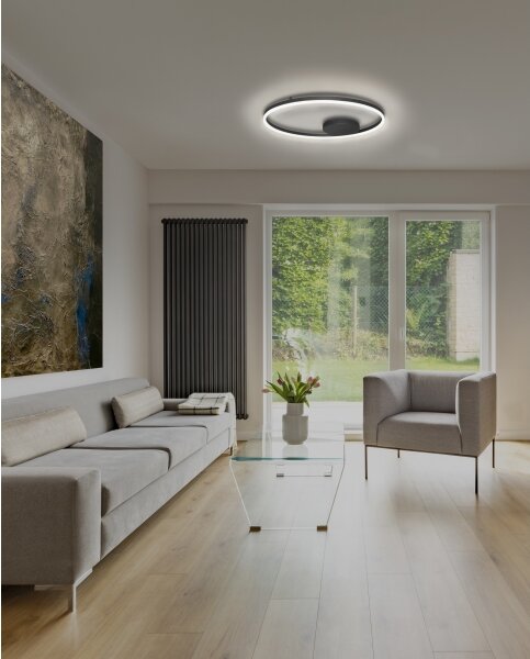 Azzardo AZ4703 - LED Stropní svítidlo HALO LED/55W/230V černá