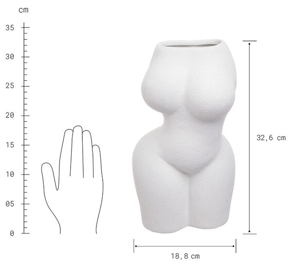 EVA Váza 32 cm - krémová