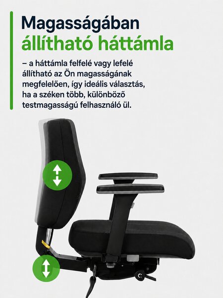 Zdravotní ergonomická kancelářská židle MERCURY HEALTH s podhlavníkem –