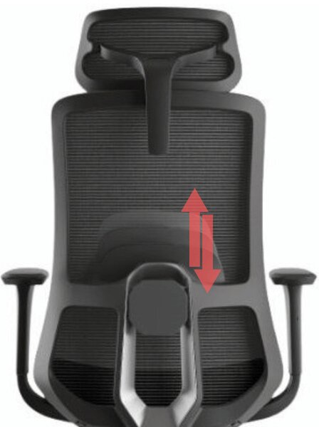 Ergonomická kancelářská židle MERCURY WISDOM ČERNÁ – síťovaná