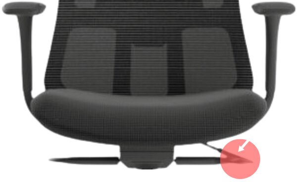 Ergonomická kancelářská židle MERCURY WISDOM TMAVĚ ŠEDÁ – síťovaná