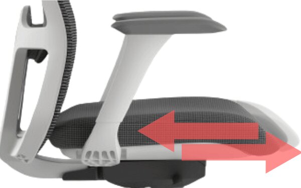 Ergonomická kancelářská židle MERCURY WISDOM SVĚTLE ŠEDÁ – síťovaná