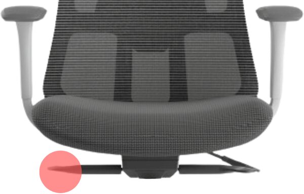 Ergonomická kancelářská židle MERCURY WISDOM SVĚTLE ŠEDÁ – síťovaná