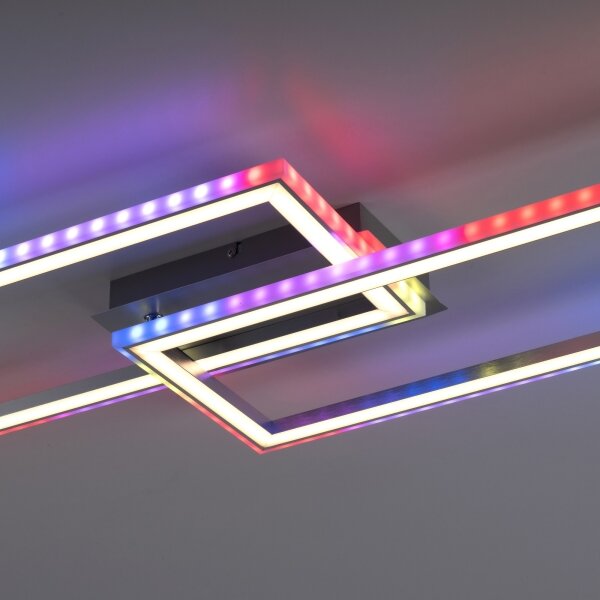 Leuchten Direkt14635-55-LED RGB Stmívatelné stropní svítidlo FELIX 34,5W/230V+DO