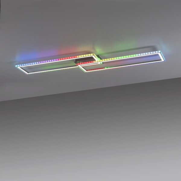 Leuchten Direkt14635-55-LED RGB Stmívatelné stropní svítidlo FELIX 34,5W/230V+DO