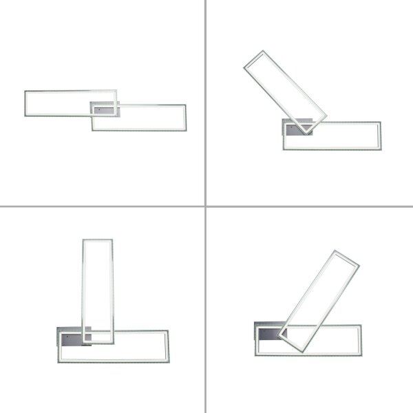 Leuchten Direkt14635-55-LED RGB Stmívatelné stropní svítidlo FELIX 34,5W/230V+DO
