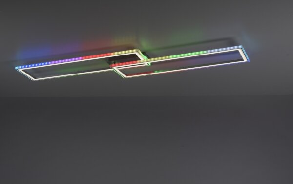 Leuchten Direkt14635-55-LED RGB Stmívatelné stropní svítidlo FELIX 34,5W/230V+DO