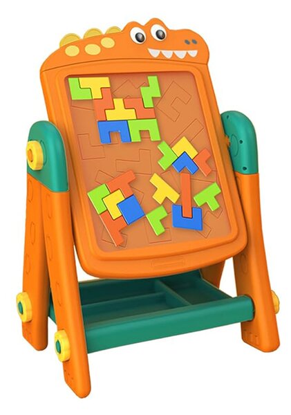 Aga4Kids Dětská tabule na fixy 2v1 Oranžová