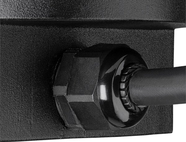 BIG WHITE SLV DASAR® L svítidlo do země, asymetrické, 3000K, 70°/40°, IP65/IP67, hranaté, nerezová ocel / černá 1009169