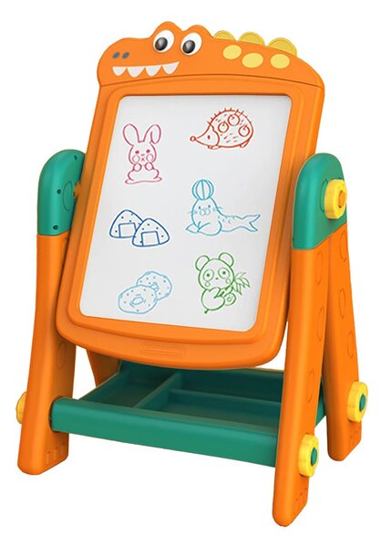 Aga4Kids Dětská tabule na fixy 2v1 Oranžová