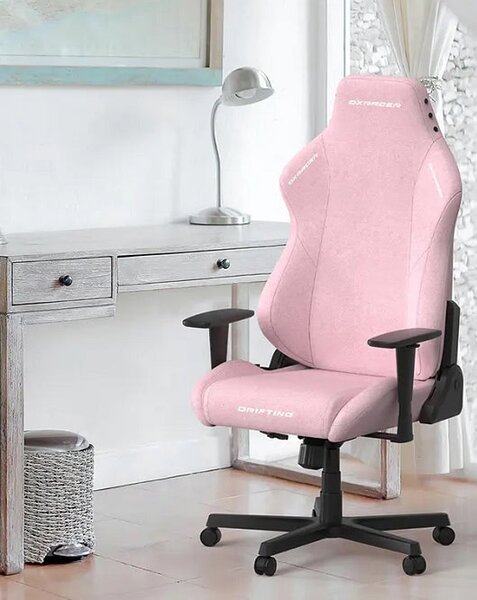 DXRacer herní židle DRIFTING růžová, látková