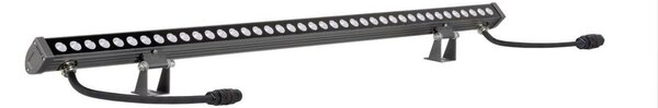 BIG WHITE SLV GALEN PRO 120 nástěnné svítidlo pro povrchovou montáž, 3000 K, 40 W, DALI 2, průchozí, 54°, antracitová barva 1009108