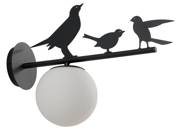 Venkovní svítidla Lindby, Lintu Bird, stmívatelné, Černá, Balkon, Kov, Venkovský / rustikální