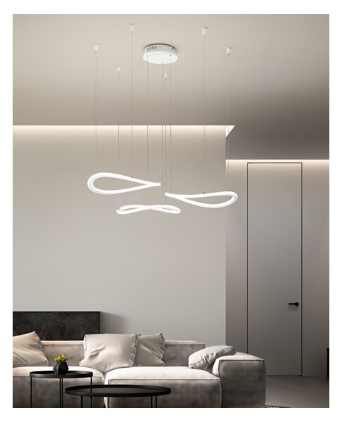 Fabas Luce 3711-47-102 - LED Lustr na lanku TIRRENO LED/50W/230V