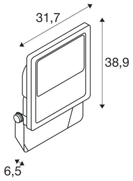 BIG WHITE SLV FLOODLIGHT C 50/75/100W 830 IP66 1008907