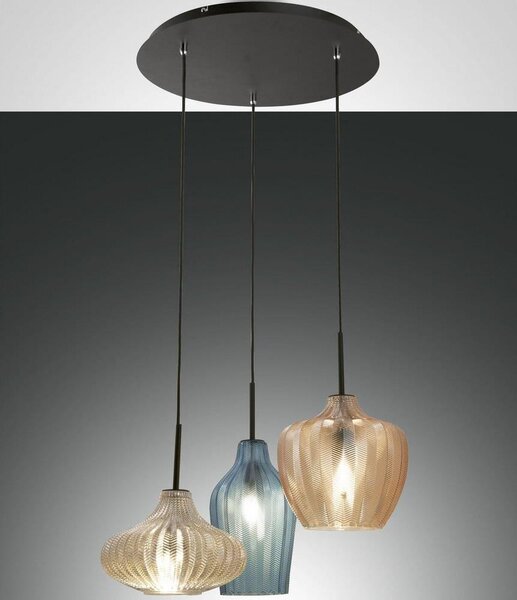 Fabas Luce 3725-47-363 - Lustr na lanku OLBIA 3xE27/40W/230V