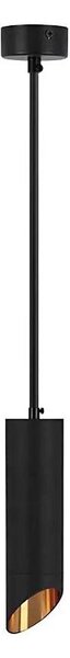 Lustr na lanku 1xGU10/35W/230V 20 cm černá