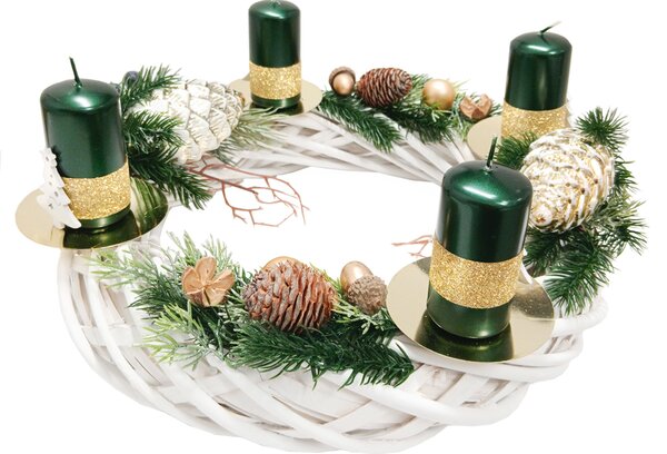 Zlatý adventní svícen