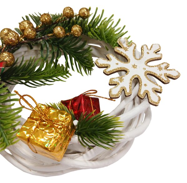 Adventní věnec Adventní věnec zlatobílý