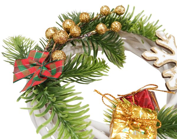 Adventní věnec Adventní věnec zlatobílý