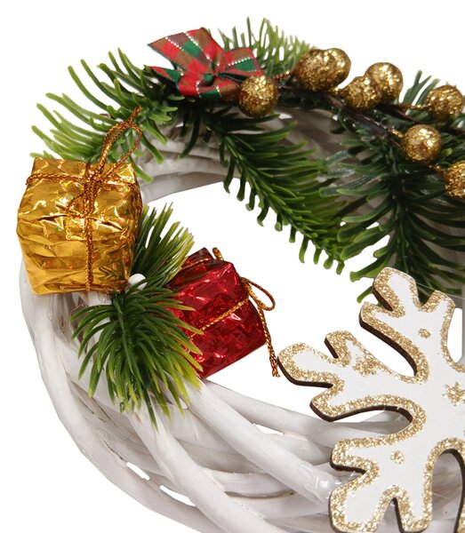 Adventní věnec Adventní věnec zlatobílý