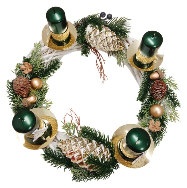 Zlatý adventní svícen