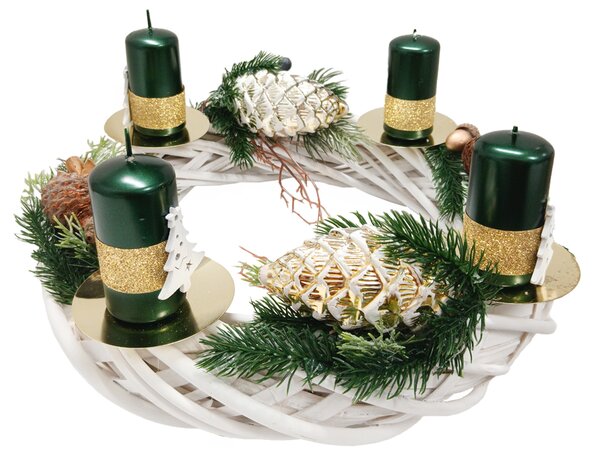 Zlatý adventní svícen