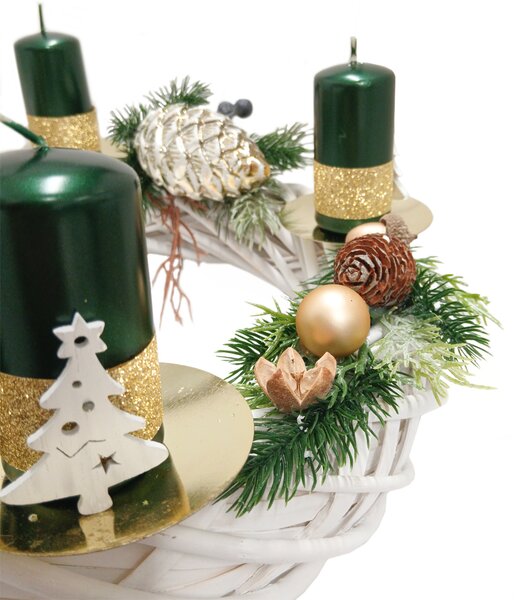 Zlatý adventní svícen