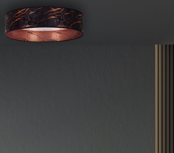 Brilagi - LED Stropní svítidlo VELVET STAR LED/24W/230V pr. 40 cm černá/měděná