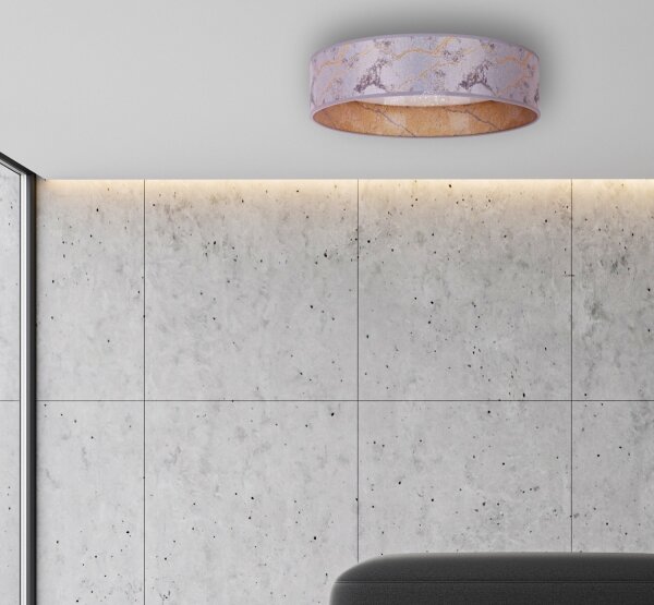 Brilagi - LED Stropní svítidlo VELVET STAR LED/24W/230V pr. 40 cm šedá/zlatá