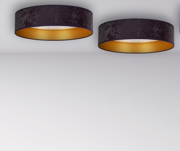Brilagi - LED Stropní svítidlo VELVET STAR LED/24W/230V pr. 40 cm šedá/zlatá